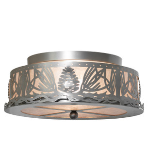 Mountain Pine Two Light Flushmount in Nickel (57|261652)