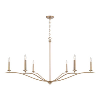 Grady Six Light Chandelier in Matte Brass (65|450661MA)
