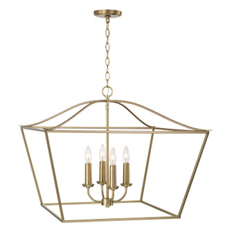 Grady Four Light Pendant in Matte Brass (65|350641MA)