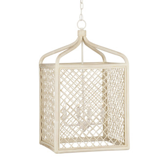 Wanstead Four Light Lantern in Bleached Natural/Antique Pearl (142|9000-0994)