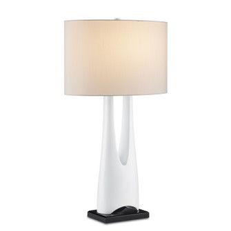 One Light Table Lamp in Glossy White/Black (142|6000-0853)