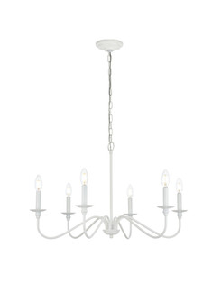 Rohan Six Light Chandelier in White (173|LD5006D36WH)