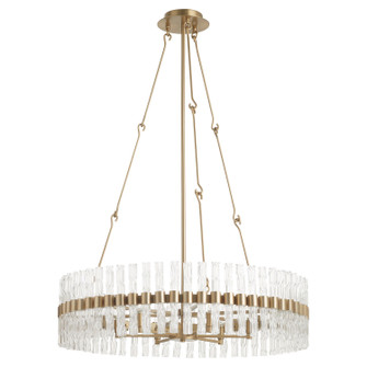 Nobel Six Light Chandelier in Aged Brass (208|11627)