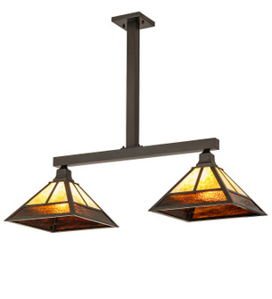 Hyde Park Two Light Island Pendant in Craftsman Brown (57|262177)