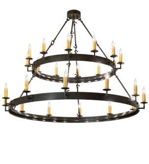 Suffolk 24 Light Chandelier in Black Metal (57|259577)