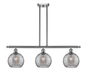 Ballston Three Light Island Pendant in Brushed Satin Nickel (405|516-3I-SN-G1213-8SM)