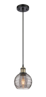 Ballston One Light Mini Pendant in Black Antique Brass (405|516-1P-BAB-G1213-6SM)