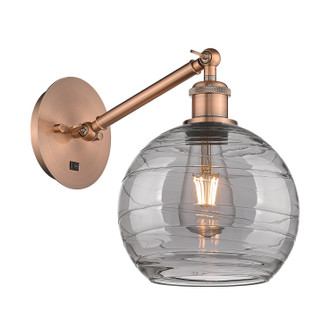 Ballston One Light Wall Sconce in Antique Copper (405|317-1W-AC-G1213-8SM)
