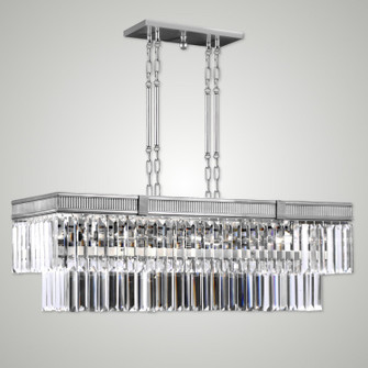 Valencia Modern 12 Light Linear Chandelier in Pewter (183|IL8305-P-37G)