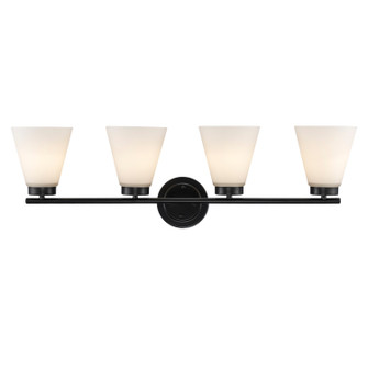 Fifer Four Light Vanity in Black (110|71804 BK)