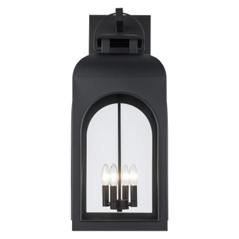 Wintergreen Four Light Outdoor Wall Mount in Black (110|51285 BK)