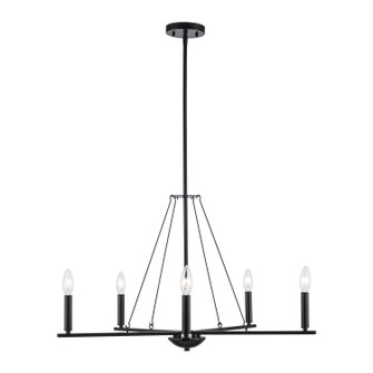 Linden Five Light Pendant in Black (110|11645 BK)