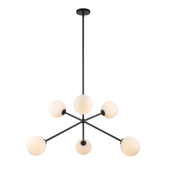 Haskell Six Light Pendant in Black (110|11616 BK)