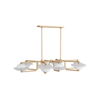 Towne Eight Light Chandelier in Clear Seedy (314|DLC07)