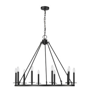 Florence Ten Light Chandelier in Matte Black (59|46710-MB)