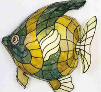 Jadestone Angel Fish Two Light Wall Sconce in Multi (57|27572)
