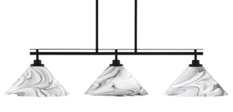 Odyssey Three Light Island Pendant in Matte Black (200|2636-MB-2129)