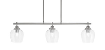 Odyssey Three Light Island Pendant in Brushed Nickel (200|2636-BN-4810)