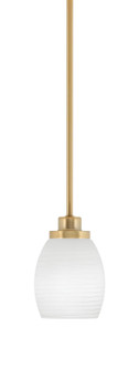 Odyssey One Light Mini Pendant in New Age Brass (200|2601-NAB-615)