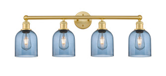 Edison Four Light Bath Vanity in Satin Gold (405|616-4W-SG-G558-6BL)