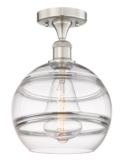 Edison One Light Semi-Flush Mount in Brushed Satin Nickel (405|616-1F-SN-G556-10CL) Edison One Light Semi-Flush Mount in Brushed Satin Nickel (405|616-1F-SN-G556-10CL)