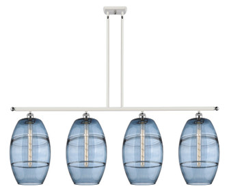 Ballston Four Light Island Pendant in White Polished Chrome (405|516-4I-WPC-G557-10BL)