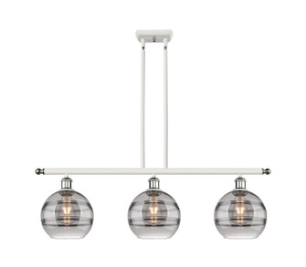 Ballston Three Light Island Pendant in White Polished Chrome (405|516-3I-WPC-G556-8SM)