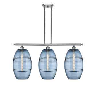 Ballston Three Light Island Pendant in Brushed Satin Nickel (405|516-3I-SN-G557-10BL)