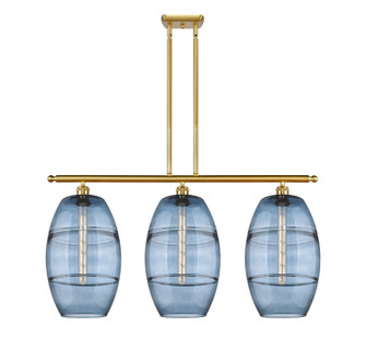 Ballston Three Light Island Pendant in Satin Gold (405|516-3I-SG-G557-10BL)