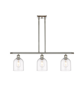 Ballston Three Light Island Pendant in Polished Nickel (405|516-3I-PN-G558-6CL)