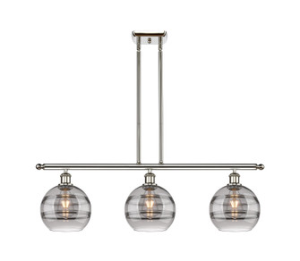 Ballston Three Light Island Pendant in Polished Nickel (405|516-3I-PN-G556-8SM)