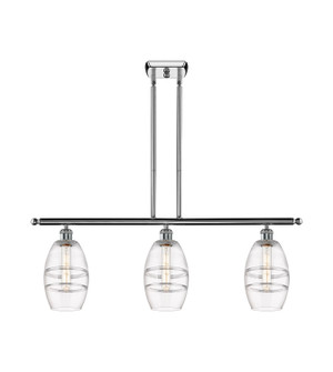 Ballston Three Light Island Pendant in Polished Chrome (405|516-3I-PC-G557-6CL)