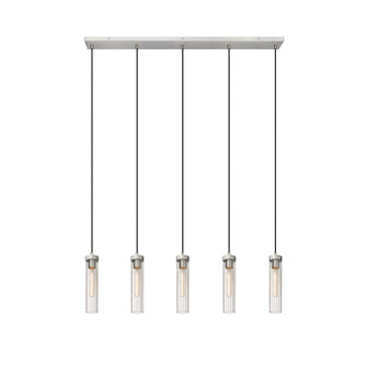 Beau Five Light Linear Chandelier in Brushed Nickel (224|740P-5L-BN)