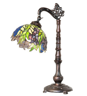 Tiffany Honey Locust One Light Desk Lamp in Mahogany Bronze (57|46564)