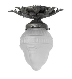 Fancy Floral One Light Flushmount in Pewter (57|267262)
