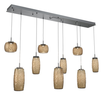 Vessel LED Linear Pendant in Gunmetal (404|PLB0091-09-GM-B-C01-L3)