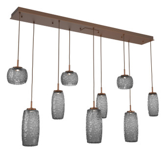 Vessel LED Linear Pendant in Burnished Bronze (404|PLB0091-09-BB-S-C01-L3)