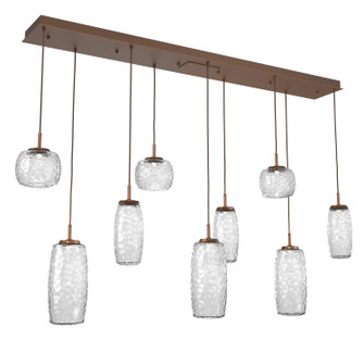 Vessel LED Linear Pendant in Burnished Bronze (404|PLB0091-09-BB-C-C01-L3)