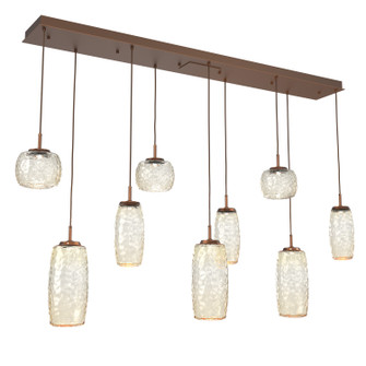 Vessel LED Linear Pendant in Burnished Bronze (404|PLB0091-09-BB-A-C01-L3)