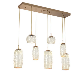 Vessel LED Linear Pendant in Novel Brass (404|PLB0091-07-NB-A-C01-L3)