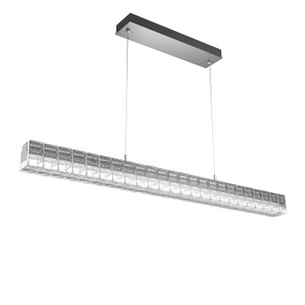 Asscher LED Linear Suspension in Classic Silver (404|PLB0080-48-CS-AC-CA1-L3)