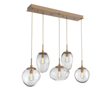 Cosmos Five Light Pendant in Novel Brass (404|PLB0065-05-NB-C-C01-E2)