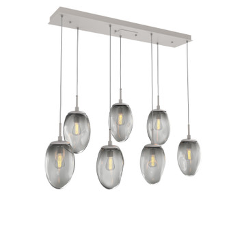 Meteo Seven Light Pendant in Beige Silver (404|PLB0063-07-BS-S-C01-E2)