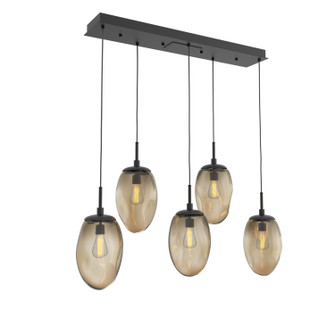 Meteo Five Light Pendant in Matte Black (404|PLB0063-05-MB-B-C01-E2)