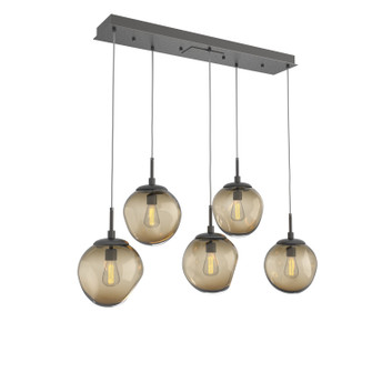 Aster Five Light Pendant in Graphite (404|PLB0062-05-GP-B-C01-E2)