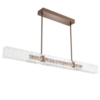 Glacier LED Chandelier in Burnished Bronze (404|PLB0061-50-BB-GC-001-L3)