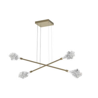 Blossom LED Lantern in Gilded Brass (404|PLB0059-M2-GB-BC-CA1-L3)