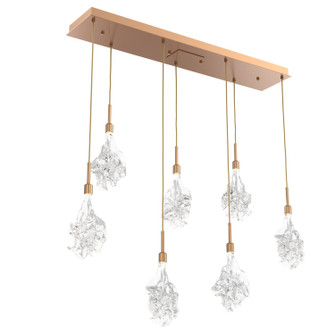 Blossom LED Linear Pendant in Novel Brass (404|PLB0059-07-NB-BC-C01-L3)