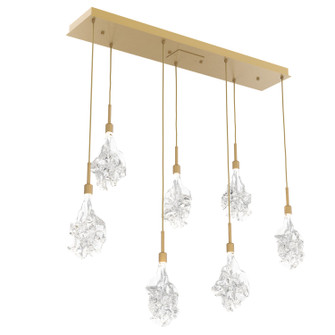 Blossom LED Linear Pendant in Gilded Brass (404|PLB0059-07-GB-BC-C01-L3)