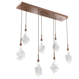Blossom LED Linear Pendant in Burnished Bronze (404|PLB0059-07-BB-BC-C01-L3)